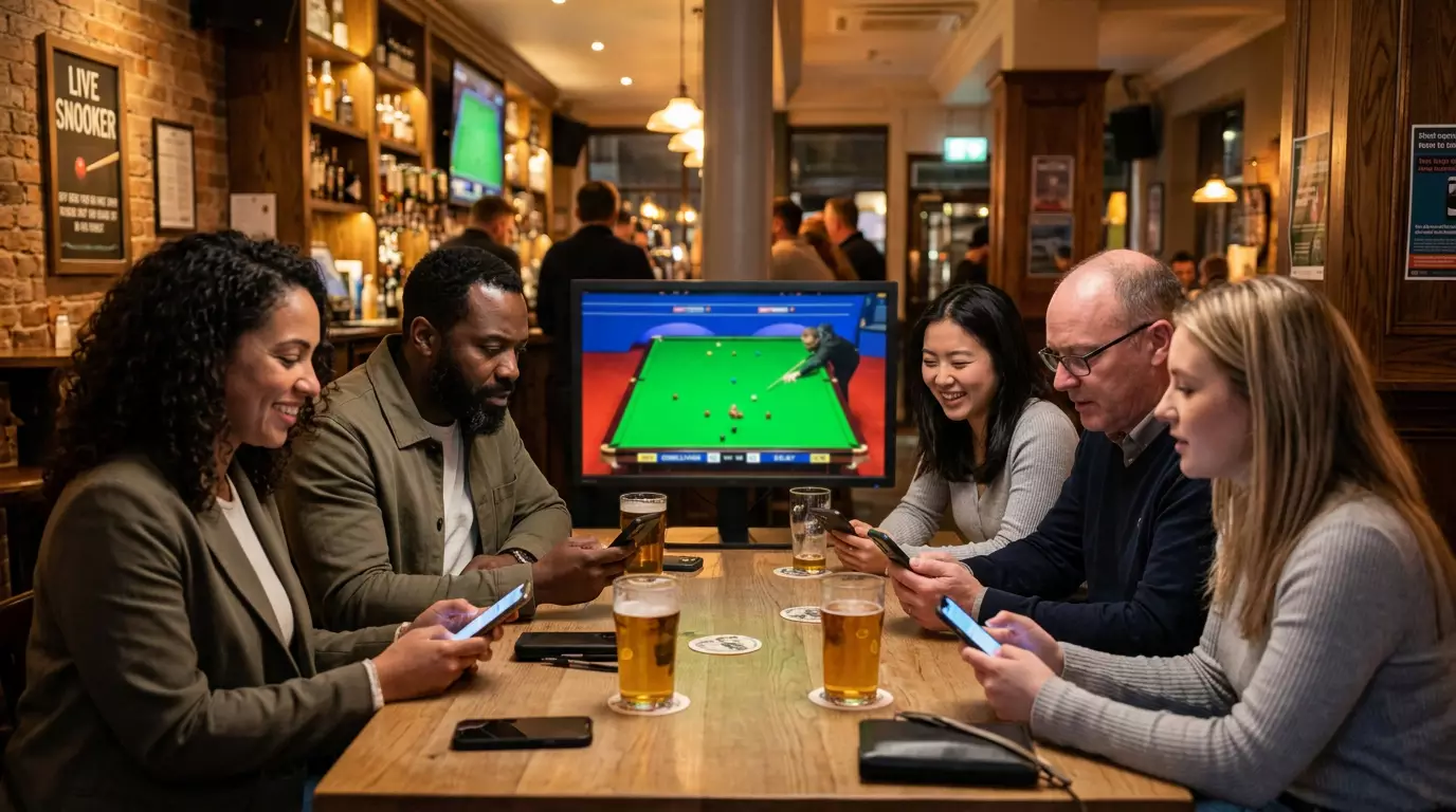 Хора залагат онлайн на снукър, символ на растящия брой потребители в България